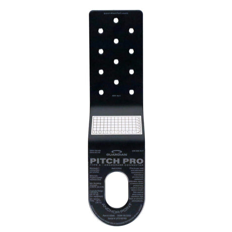 Guardian 10540 Pitch Pro 10.25 in. x 3 in. Black Powder Coated Steel Roof Anchor (Single)