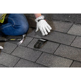 Guardian 10540 Pitch Pro 10.25 in. x 3 in. Black Powder Coated Steel Roof Anchor (Single) - 6