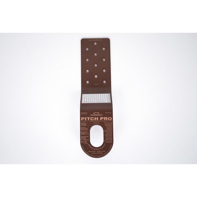 Guardian 10541 Pitch Pro Brown Powder Coated Steel Roofing Anchorage Connector 10.25 in. (Single)