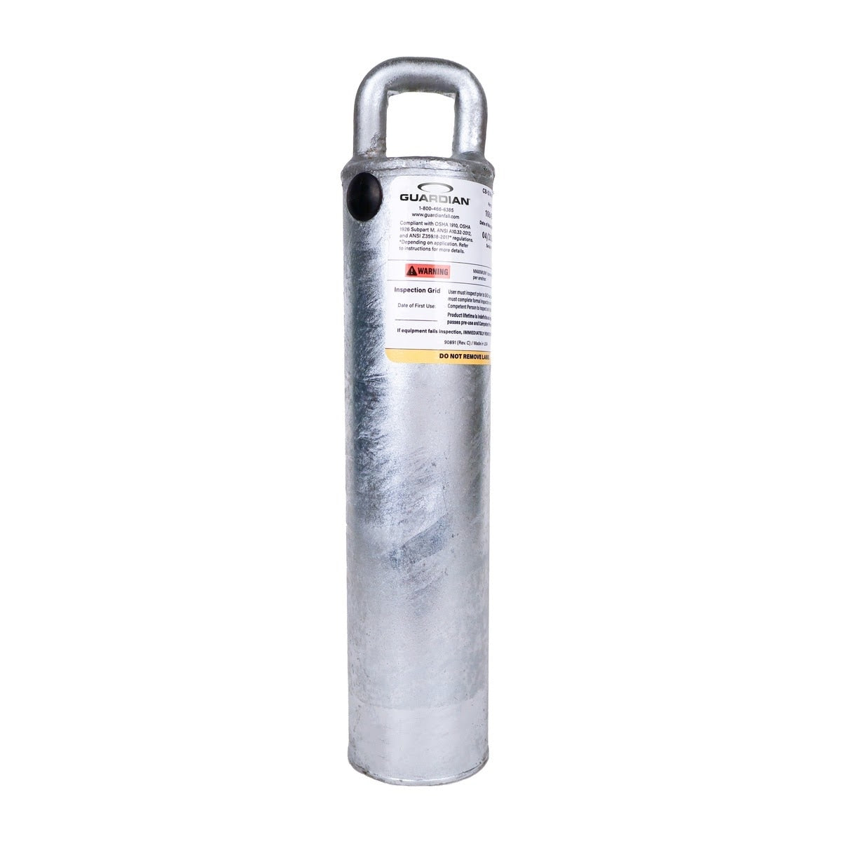 Guardian 10645 CB-12 12 in. Weld-On Anchor Post for Fall Protection (1 Each)