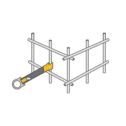 Guardian 10715 4 ft Concrete Anchor Strap with Protective Sheathing and Large D Ring - 2