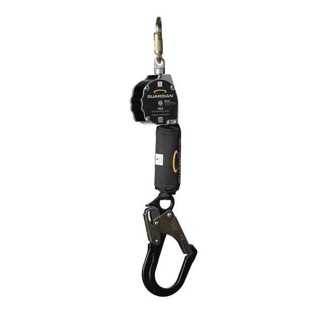 Guardian 10900-AR Halo 11 ft Web Self-Retracting Lifeline Class 1 with Aluminum Rebar Hook