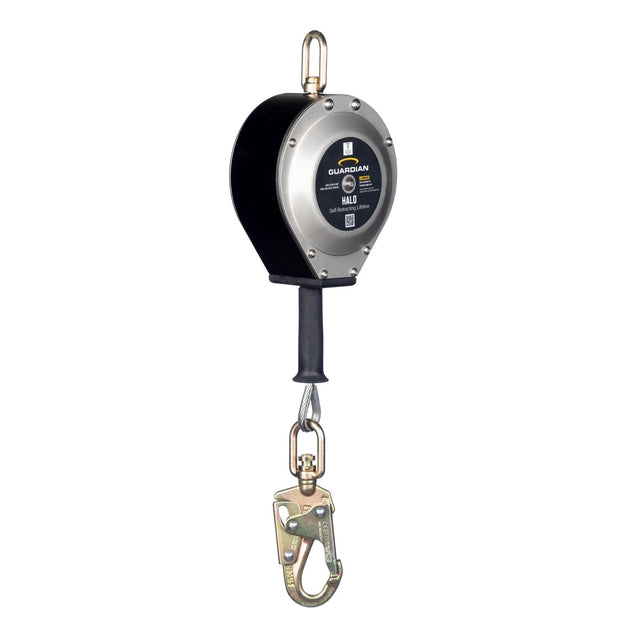 Guardian 10912 25 ft Halo Cable Class 1 Self-Retracting Lifeline with Swivel Top and Snap Hook