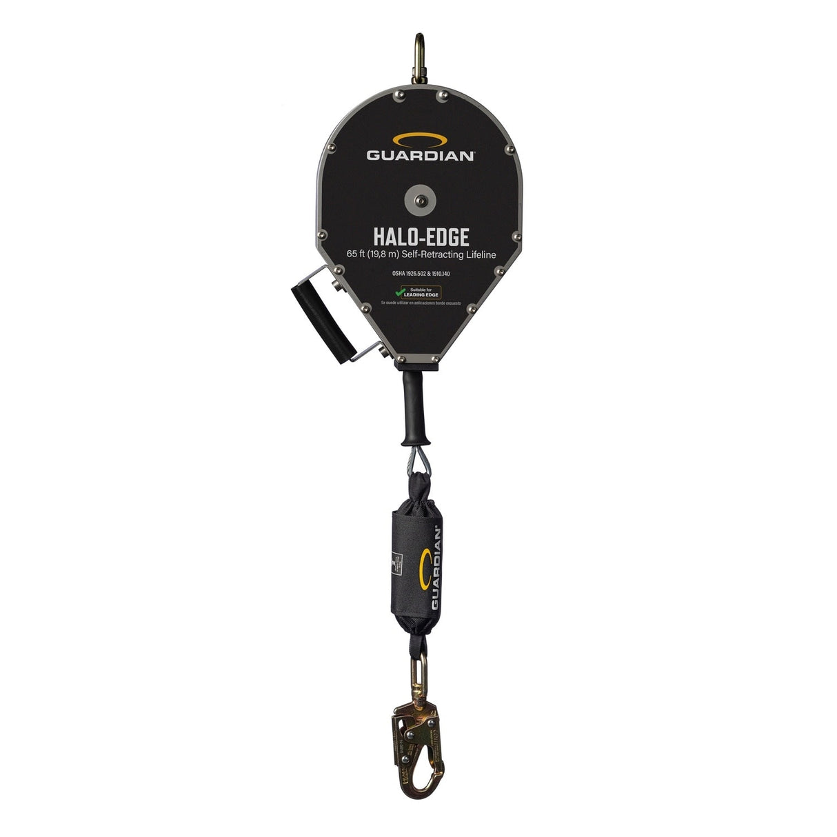 Guardian 10928 Halo-Edge 65 ft Leading Edge Self-Retracting Lifeline with Shock Pack - 2
