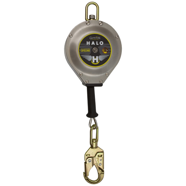 Guardian 10930 20 ft Stainless Steel Cable Self Retracting Lifeline with Swivel Top