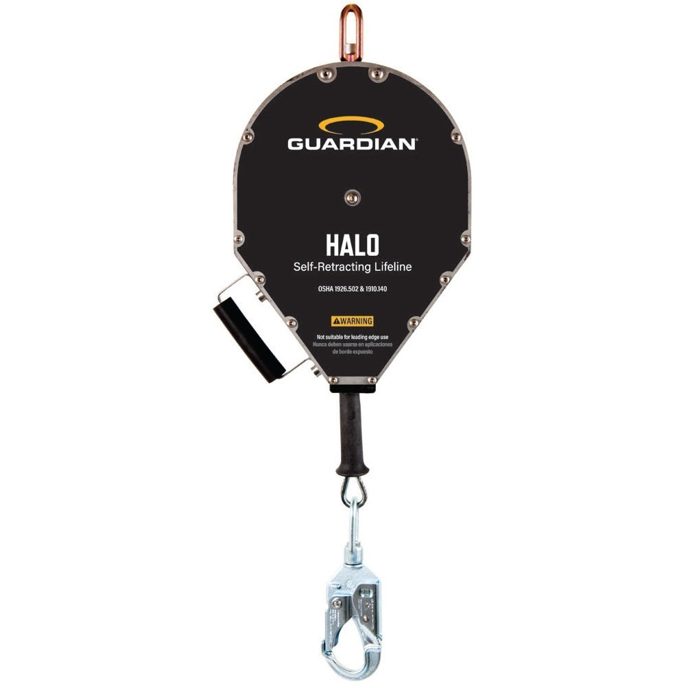 Guardian 10937 50 ft Halo Big Block Cable Self Retracting Lifeline with Steel Snap Hook