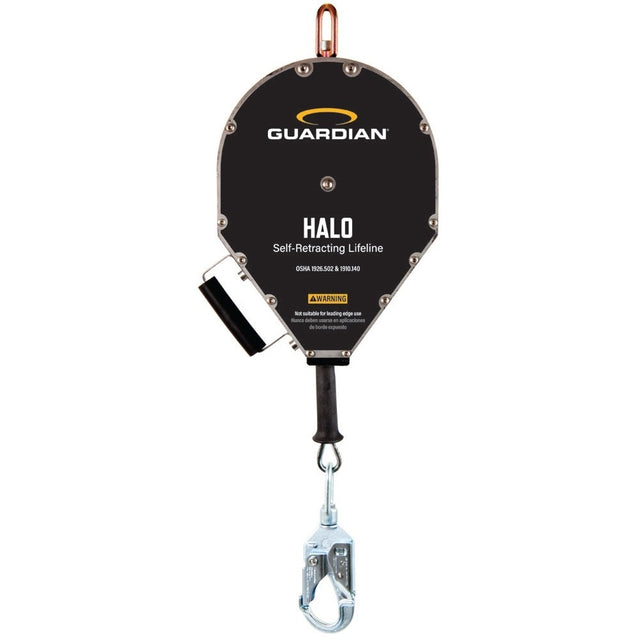 Guardian 10937 50 ft Halo Big Block Cable Self Retracting Lifeline with Steel Snap Hook