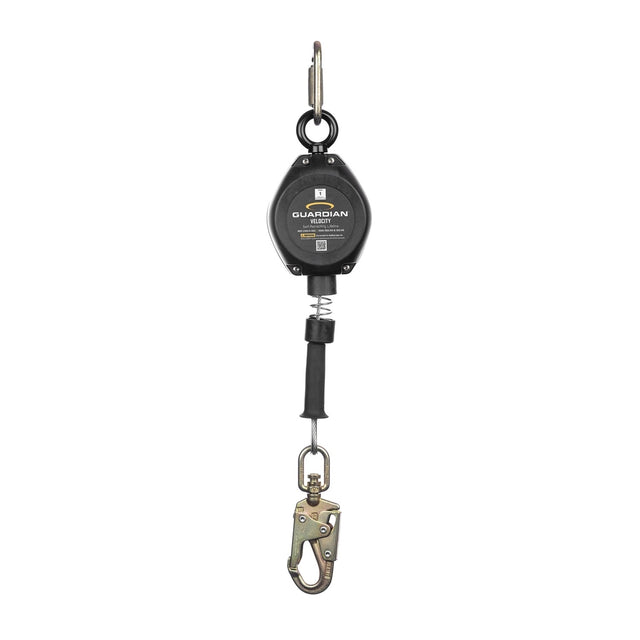 Guardian 10950 10 ft Velocity Class 1 Cable Self Retracting Lifeline with Snap Hook