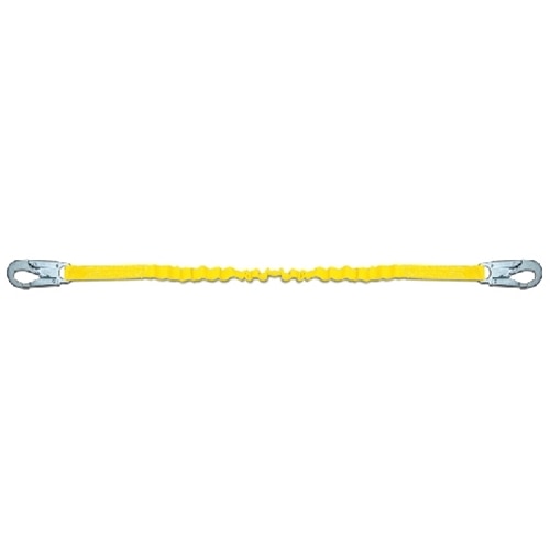 Guardian 11200 6 ft Single Leg Internal Shock Fall Arrest Lanyard with Steel Snap Hooks