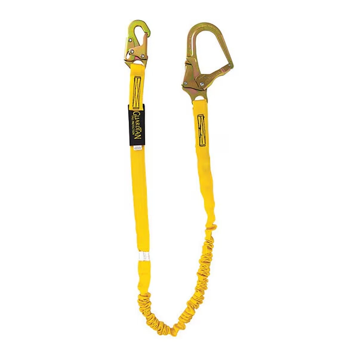 Guardian 11201 6 ft Internal Shock Absorbing Fall Arrest Lanyard with Steel Rebar Hook (1 Each)