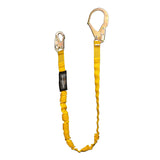 Guardian 11201 6 ft Single Leg Fall Arrest Internal Shock Lanyard with Steel Rebar Hook