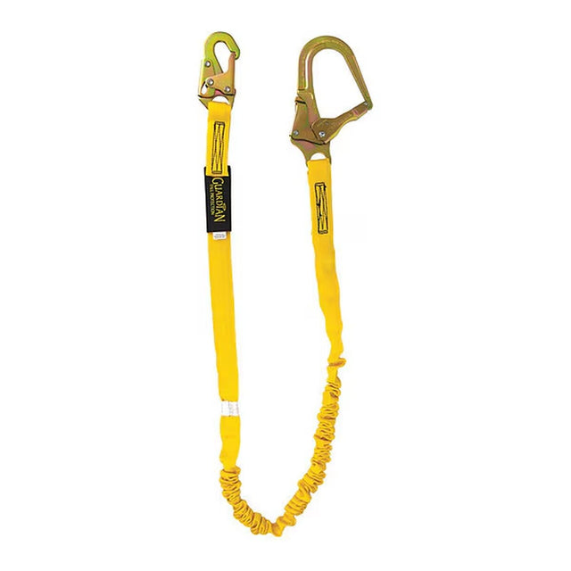 Guardian 11201 6 ft Internal Shock Absorbing Fall Arrest Lanyard with Steel Rebar Hook (1 Each)
