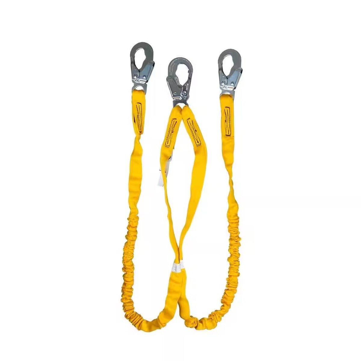 Guardian 11202 6 ft Internal Shock Absorbing Dual Leg Lanyard with Steel Snap Hooks (1 Each)