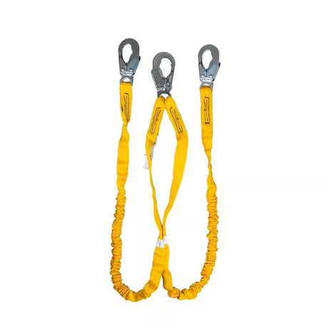 Guardian 11202 6 ft Internal Shock Absorbing Dual Leg Lanyard with Steel Snap Hooks (1 Each)
