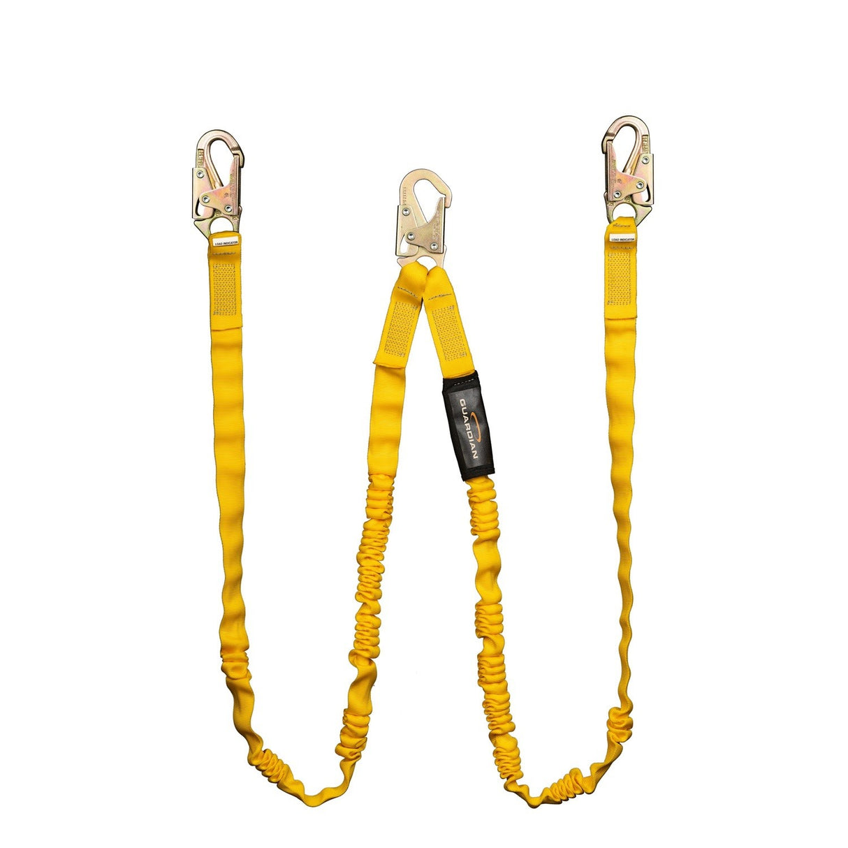 Guardian 11202 6 ft Internal Shock Absorbing Dual Leg Lanyard with Steel Snap Hooks (1 Each)