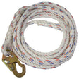 Guardian 11329 25 ft Polydac Rope Vertical Lifeline Assembly with Steel Snap Hook