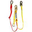 Guardian 11520 4 in 1 External Shock Absorbing Double Leg Lanyard 18 in x 4 ft for Fall Protection
