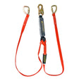 Guardian 11760 6 ft Double Leg Triple Lock Wrap Lanyard with Shock Absorber