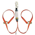 Guardian 11840 4 ft to 6 ft Double Leg Double Lock Wrap Lanyard with Carabiner