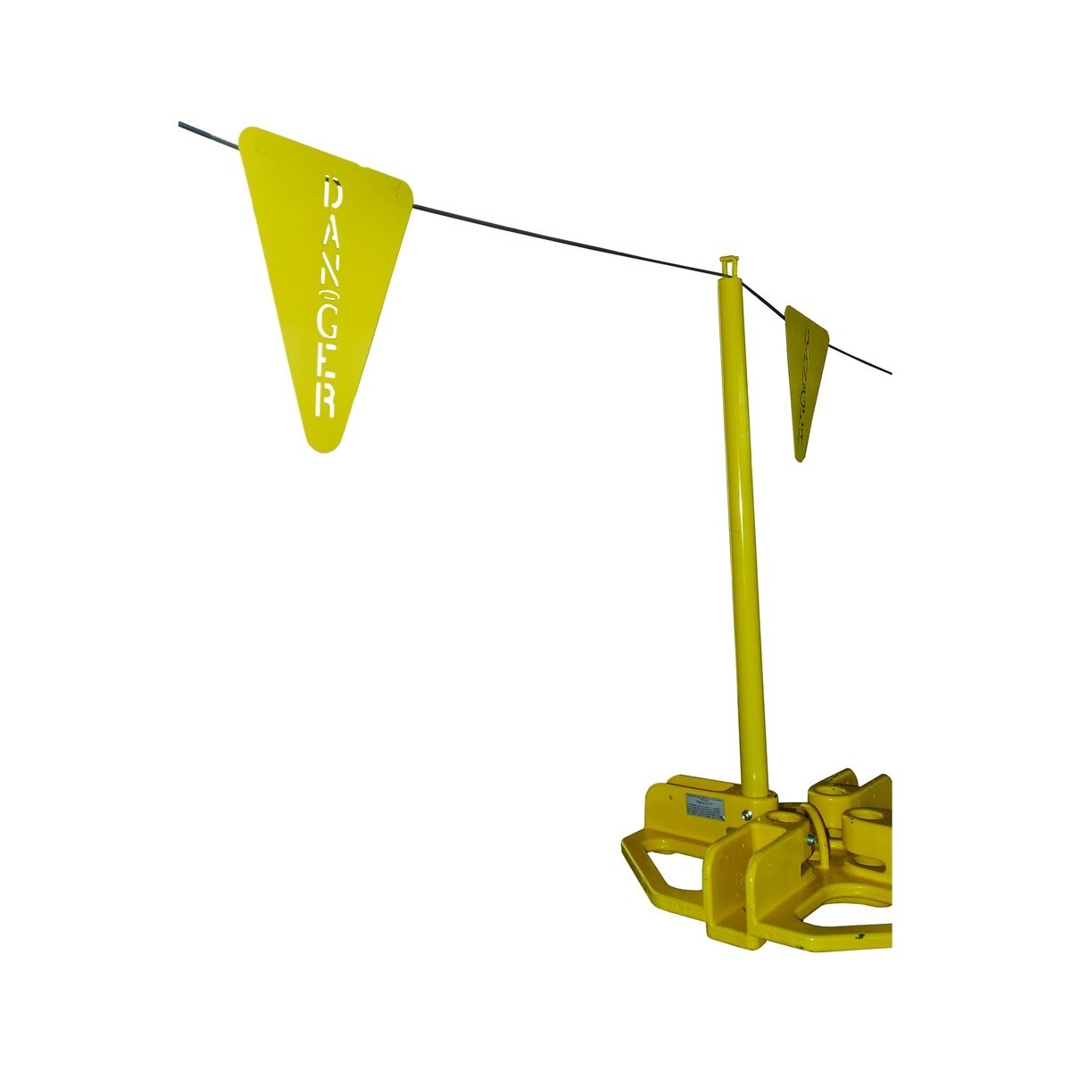 Guardian 15038 Stamped Steel Warning Flag for Warning Line Systems 8 in. x 6 in.