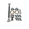 Guardian 15044SS HLL Attachment System Stainless Steel Horizontal Lifeline Component Kit 20.3 in. x 6.4 in. x 6.5 in.