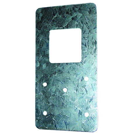 Guardian 15159 7.5 in x 5.5 in Galvanized Steel Gusset for Guardrail Posts