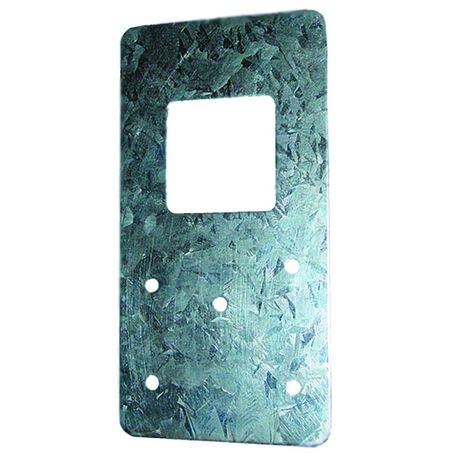 Guardian 15159 7.5 in x 5.5 in Galvanized Steel Gusset for Guardrail Posts