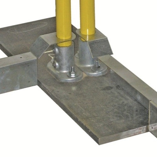Guardian 15180 G-Rail Guardrail Baseplate for Freestanding Guardrail Systems