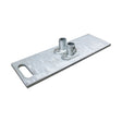 Guardian 15180 30 in. Galvanized Steel Guardrail Baseplate for Freestanding G Rail Systems