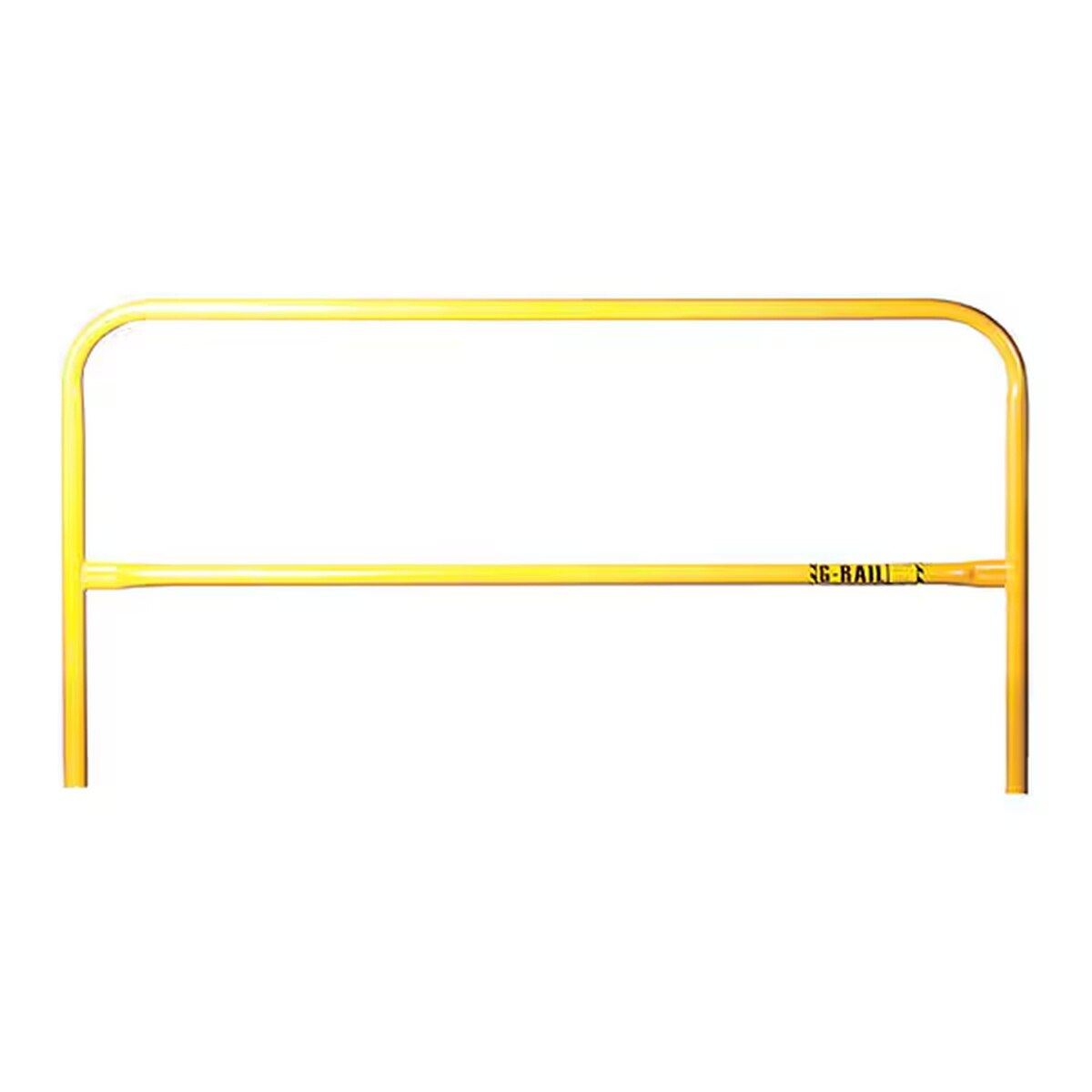 Guardian 15181 10 ft Freestanding Metal Guardrail System Rail Yellow Powder Coat (1 Pack)