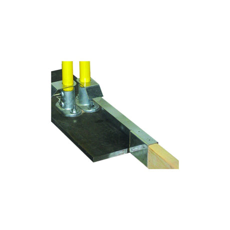 Guardian 15185 21-1/4 in. Hot Dipped Galvanized Steel Toeboard Attachment for Guardrail Systems