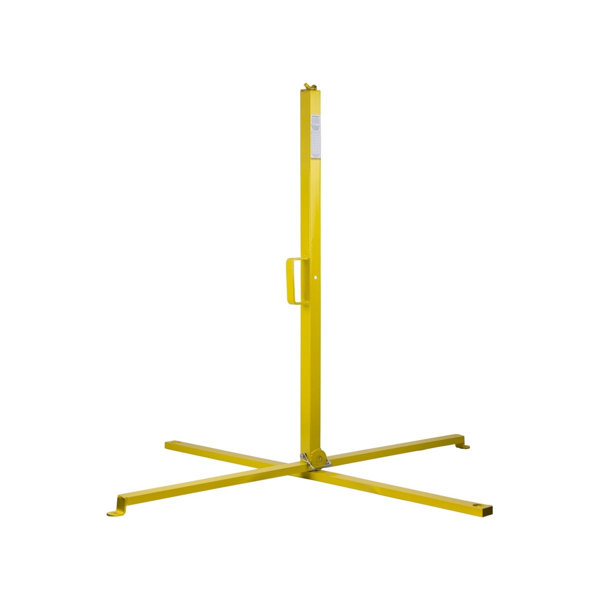 Guardian 15225 Yellow Powder Coated Steel Warning Line Stanchion Post