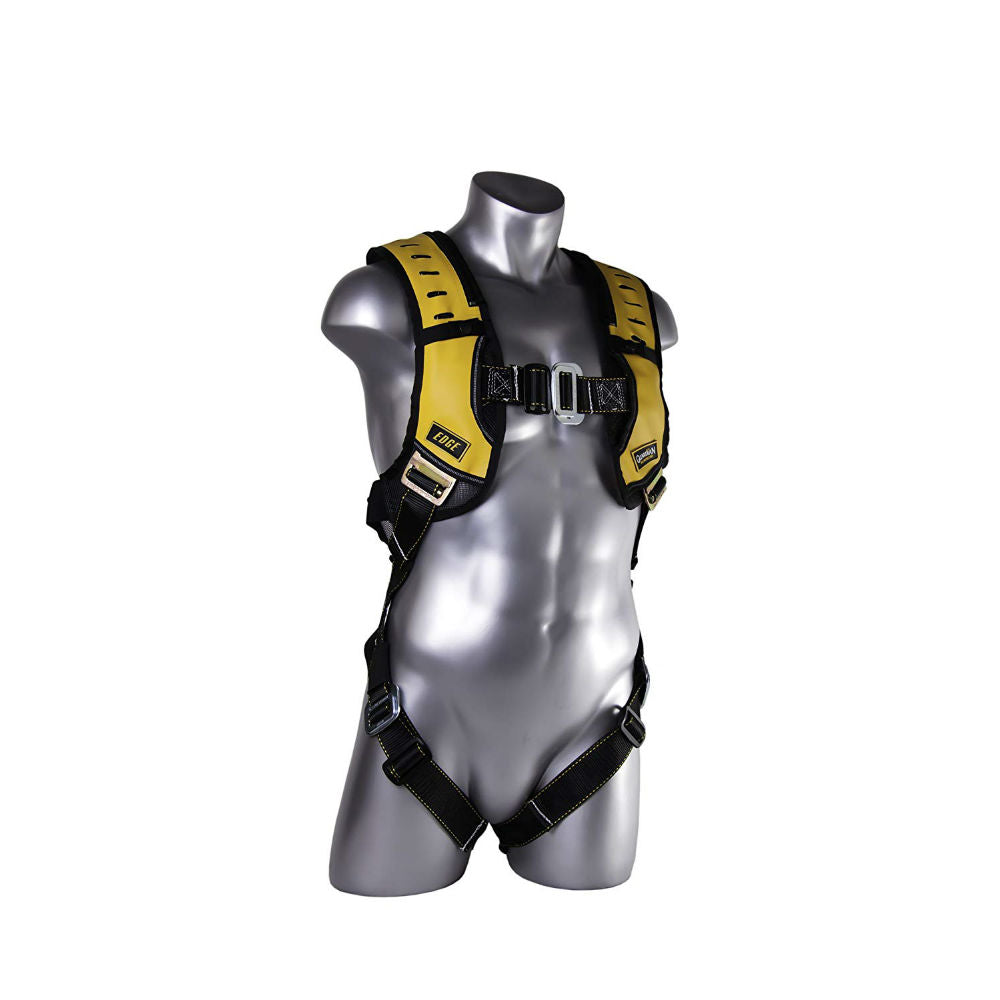 Guardian 181061 Basic HUV Premium Edge Harness M-XL - Yellow-Black, Pass-Thru Chest And Legs