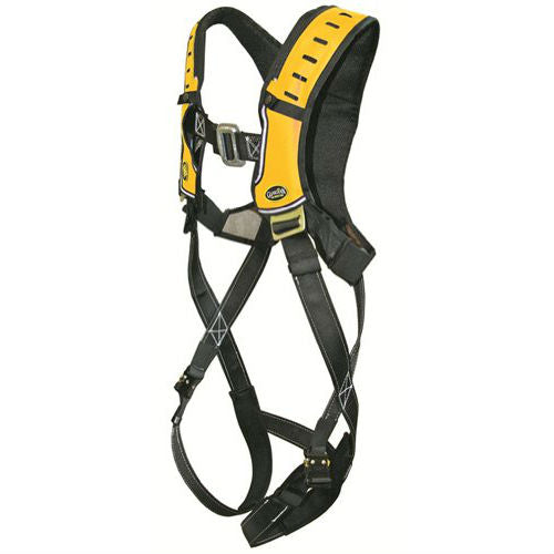 Guardian 181120 HUV Premium Edge Harness SM, Black-Yellow, Pass-Thru Chest, Tongue Buckle Legs