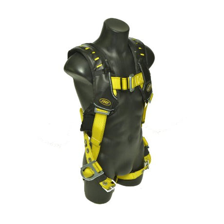 Guardian 182121 HUV Premium Edge Harness M-XL, Black-Yellow 3D, Pass-Thru Chest, Tongue Buckle Legs