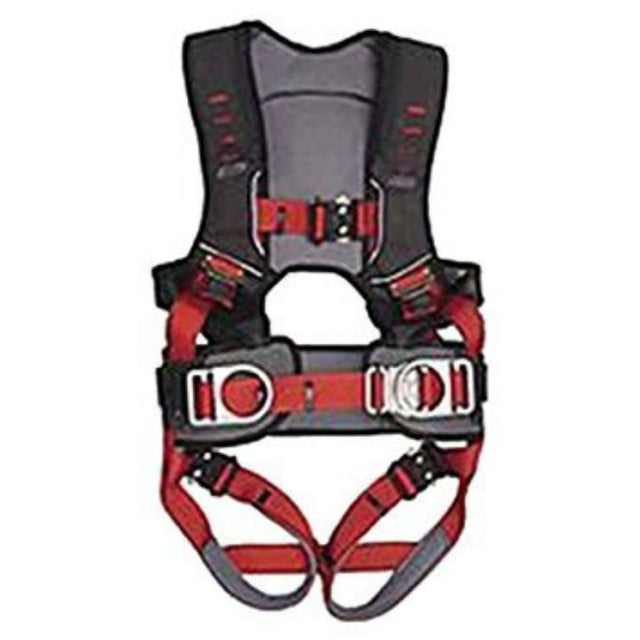 Guardian 182152 HUV Premium Edge Harness XXL, Red-Black 3D, Pass-Thru Chest, Tongue Buckle Legs