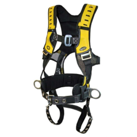 Guardian 193010 Construction Premium Edge Harness SM, Black-Red, Pass-Thru Chest, TB Waist/Legs