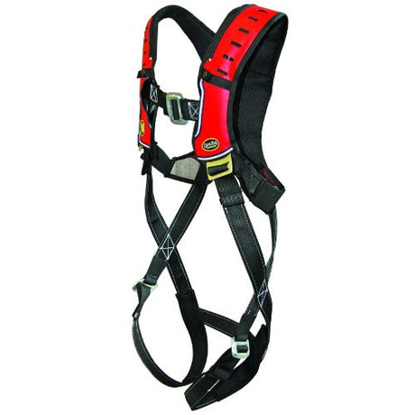 Guardian 193110 Construction Premium Edge Harness SM, Black-Red, Quick-Connect Chest, TB Waist/Legs