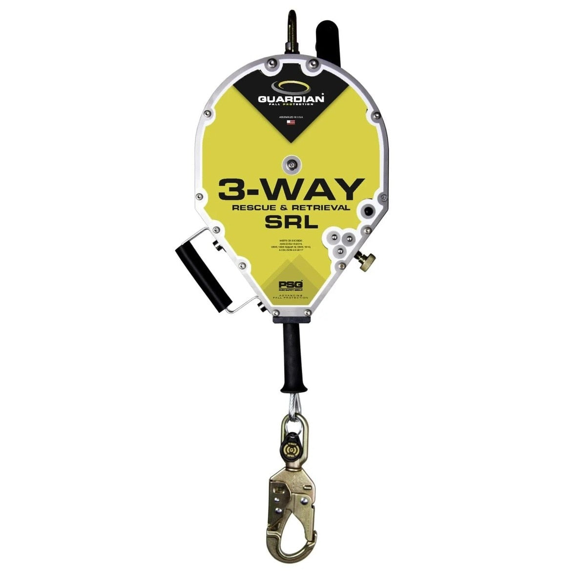 Guardian 20001 90 in. Arc-O-Pod Rescue Tripod System Kit with 50 ft 3-Way SRL (1 Kit) - 2