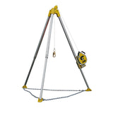 Guardian 20004 90 in Aluminum Arc-O-Pod Confined Space Rescue and Retrieval Tripod Kit with 60 ft 3-Way SRL