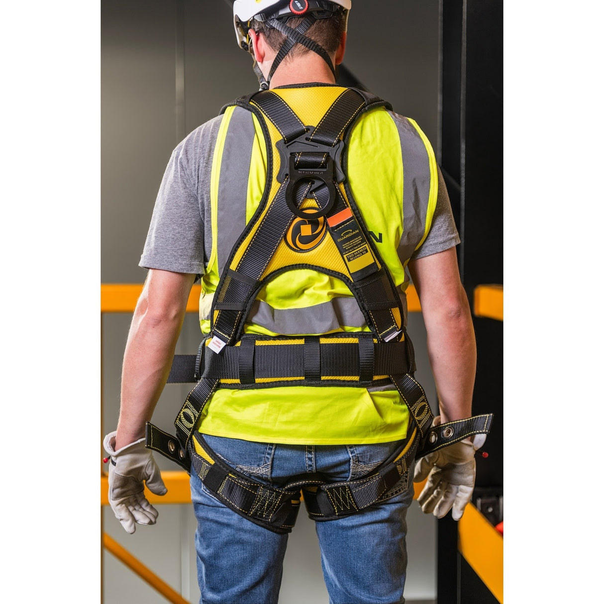 Guardian 21031 Cyclone Full Body Harness with Side D Rings and Waist Pad XL (1 Each) - 5