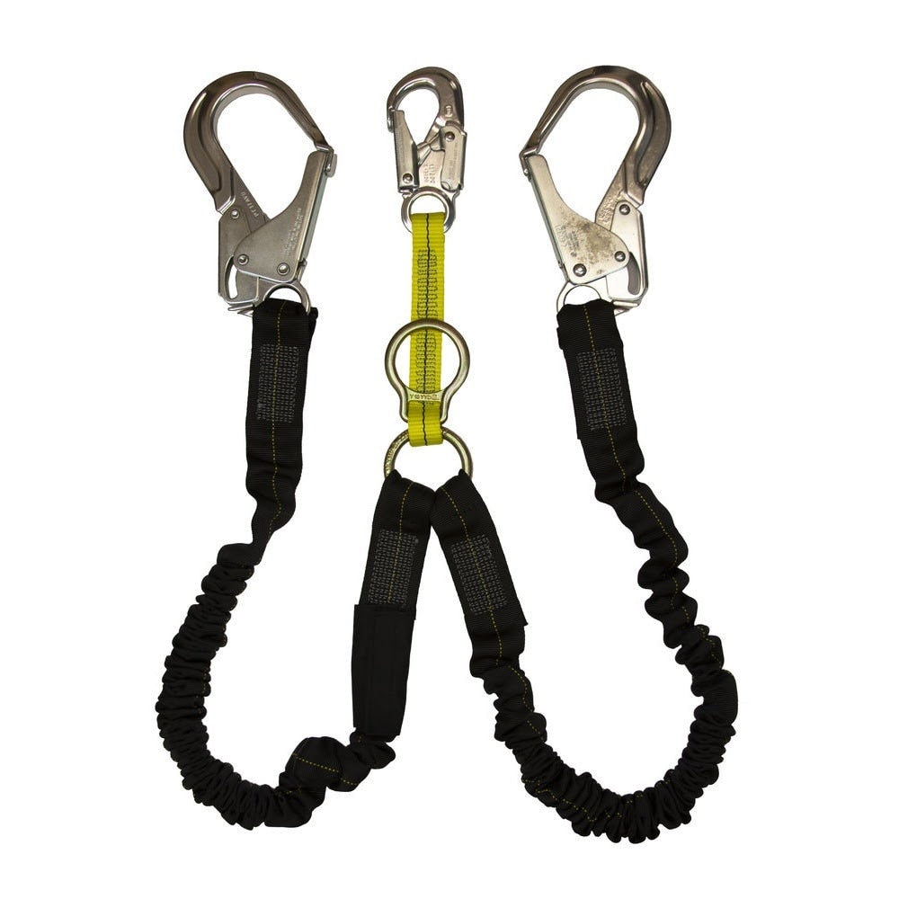 Guardian 21212 4.5 ft to 6 ft Double Leg Stretch Shock Absorbing Lanyard