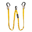 Guardian 21215 6 ft Dual Leg Internal Shock Absorbing Lanyard with Aluminum Rebar Hooks