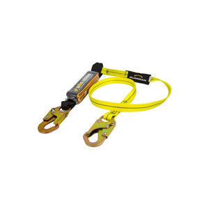 Guardian 21300 6 ft Single Leg Big Boss Extended Free Fall Lanyard with Steel Snap Hooks