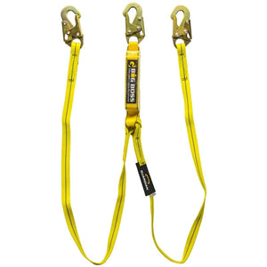 Guardian 21302 6 ft Dual Leg Big Boss Extended Free Fall Lanyard with Steel Snap Hooks
