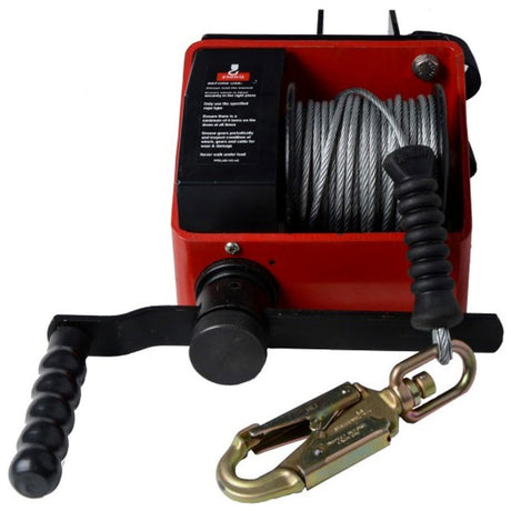 Guardian 32201 WG-01 65 ft Worm Gear Rescue Winch 551 lb Capacity with Galvanized Wire Rope (1 Each)