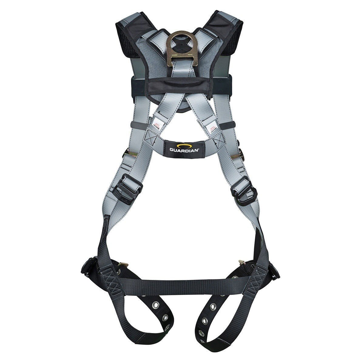 Guardian 3737005 Defender Standard Full Body Harness M-L Pass Through Chest Tongue Buckle Legs (1 Each) - 3