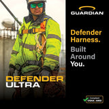 Guardian 3737117 Defender Ultra Full Body Harness M-L Quick-Connect Chest Tongue Buckle Legs - 7