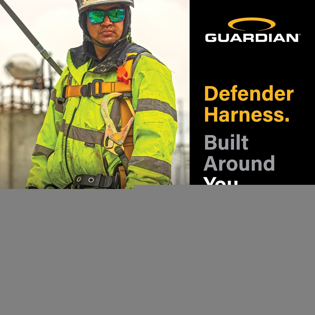 Guardian 3737134 Defender Ultra Retrieval Harness XL-XXL Quick-Connect Chest Tongue Buckle Legs - 2