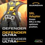 Guardian 3737201 Defender Ultra Full Body Harness M-L Quick Connect Chest Tongue Buckle Legs - 7